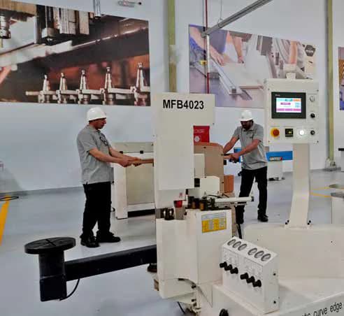 Woodwork production facility documented in the supplied company profile